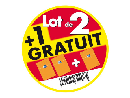 Oxford Bloc-notes, A4, quadrillé, perforé 4 trous, lot de 3