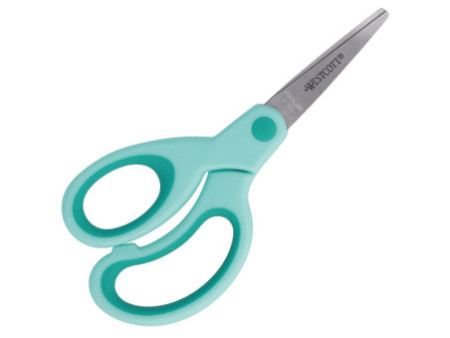 WESTCOTT Ciseaux Kids Softgrip, pointu, 130 mm, turquoise