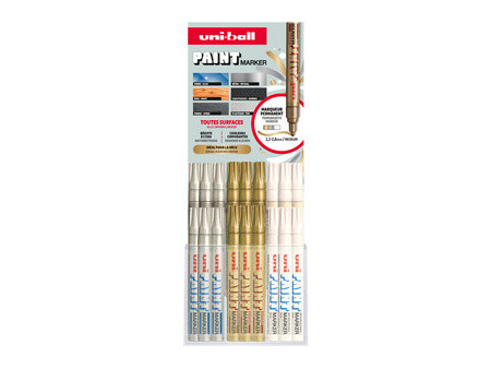 uni-ball Marqueur permanent PAINT PX20, présentoir de 36