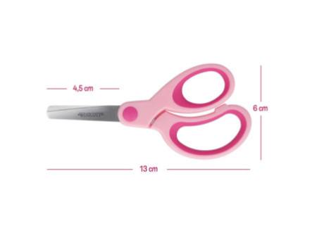 WESTCOTT Ciseaux Kids Softgrip, rond, 130 mm, rose