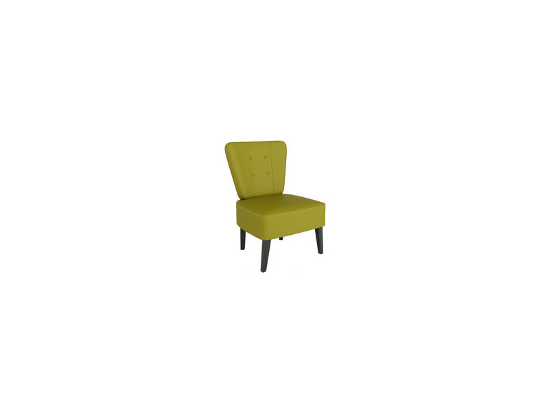 PAPERFLOW Fauteuil visiteur Brighton, simili cuir, vert