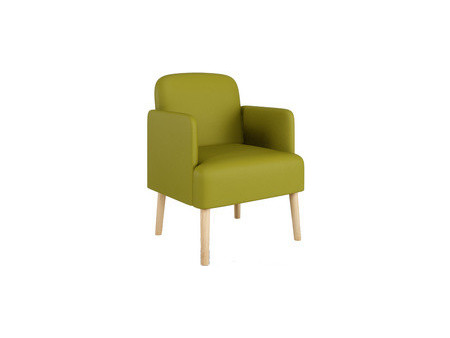 PAPERFLOW Fauteuil visiteur Brooks, simili cuir, vert