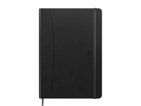 Oxford Carnet de notes Signature, A5, ligné, noir