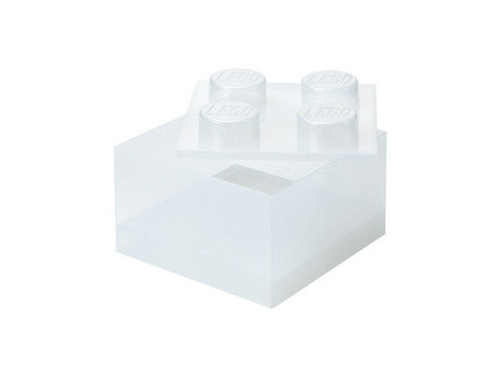 LEGO Brique STORAGE BRICK 4 GLITTER, violet clair
