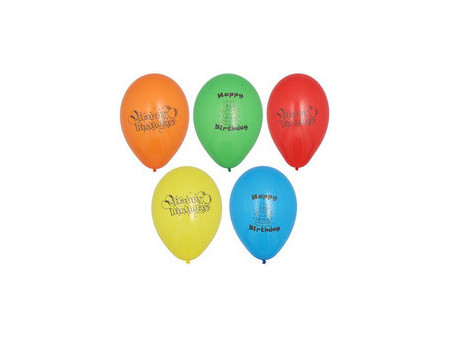 PAPSTAR Ballon de baudruche 'Happy Birthday', assorti