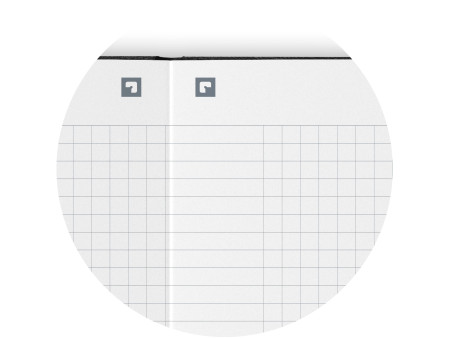 Oxford Carnet de notes Signature, A5, quadrillé, bleu