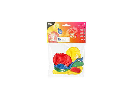 PAPSTAR Ballon de baudruche '3', rond, assorti