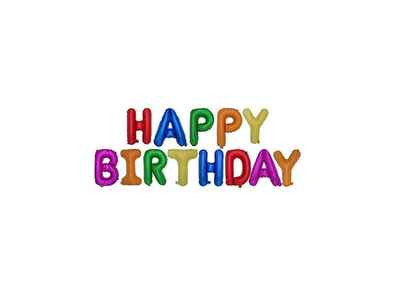 PAPSTAR Set de ballons en film 'Happy Birthday'
