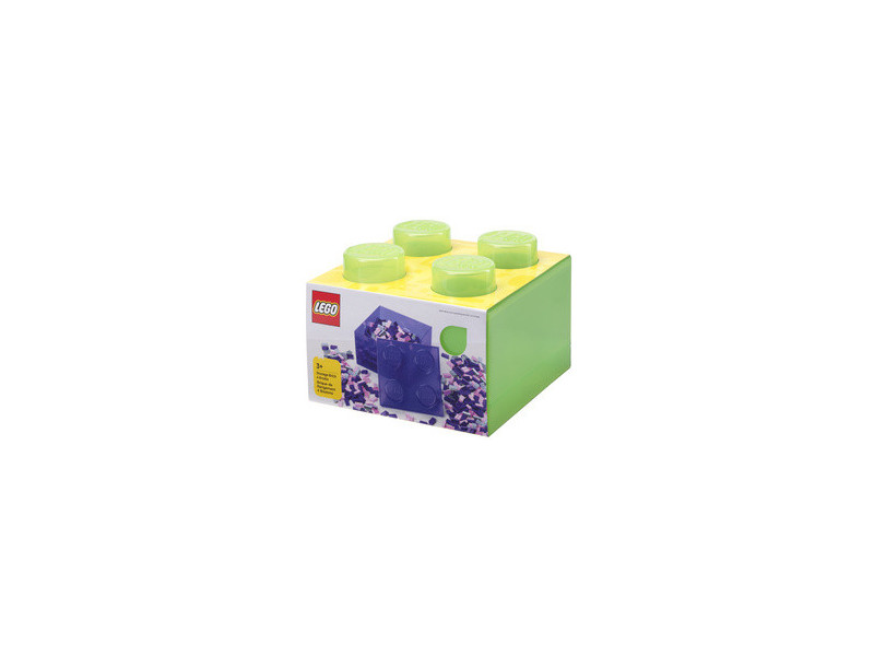 LEGO Brique de rangement STORAGE BRICK 4 TOP LID, rouge