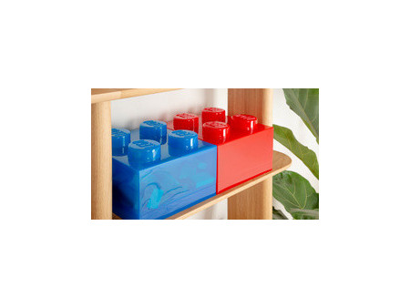LEGO Brique de rangement STORAGE BRICK 4 TOP LID, vert clair