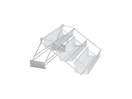 metaltex Étagère à épices Up&Down, 3 niveaux, argent