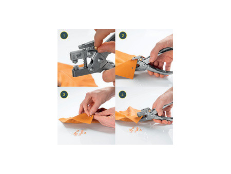 Rapid Pince à oeillets RP05, puissance: 30 feuilles, acier