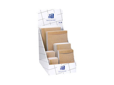 Oxford Bloc-notes + cahier à spirale Touareg, présentoir