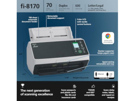 RICOH fi-8170 Scanner A4 70ppm