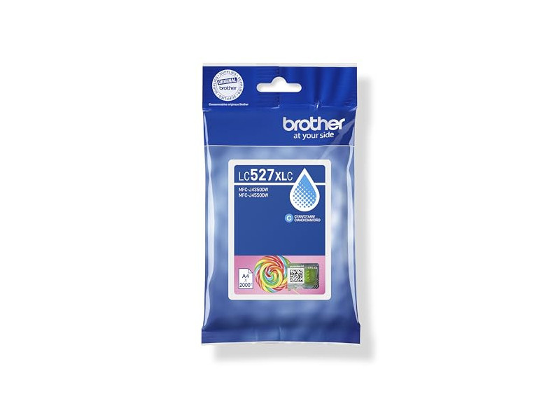 BROTHER Cyan high yield ink cartridge LC527XLC