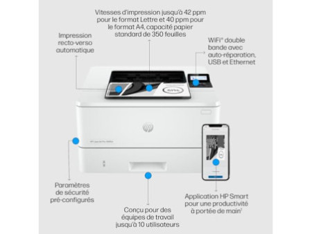 HP LaserJet Pro 4002dw Printer