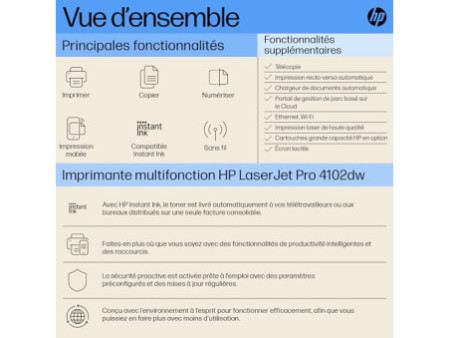 HP LaserJet Pro MFP 4102dw Printer