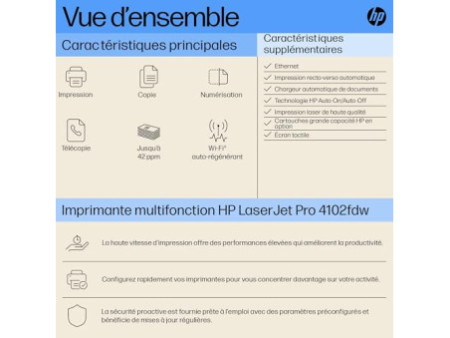 HP LaserJet Pro MFP 4102fdw Printer