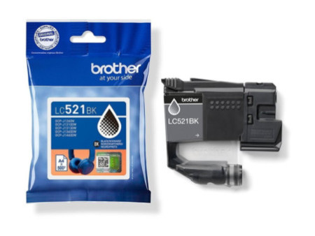BROTHER Black ink cartridge yield LC521BK