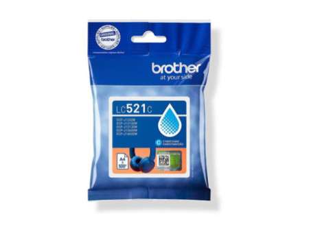 BROTHER Cyan ink cartridge yield LC521C