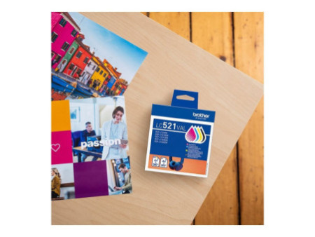 BROTHER Value pack CMYK up to 4x500pages LC521VAL