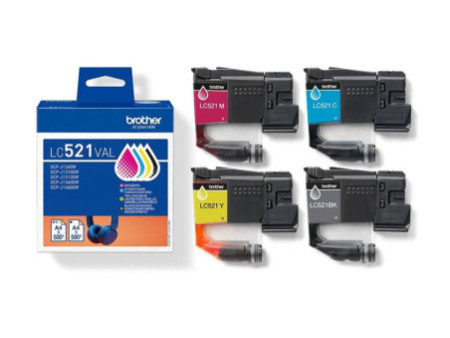 BROTHER Value pack CMYK up to 4x500pages LC521VAL
