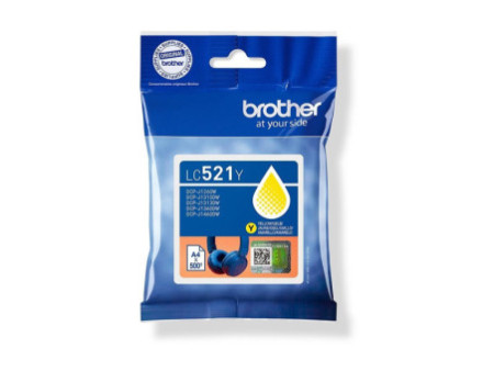 BROTHER Yellow ink cartridge yield LC521Y