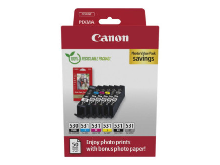 CANON PGI-530/CLI-531 PGBK/C/M/Y/BK/GY P 6117C004