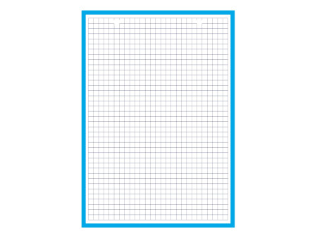 Oxford Bloc de fiches bristol, A5, quadrillé, blanc / bleu