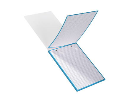 Oxford Bloc de fiches bristol, A5, quadrillé, blanc / bleu