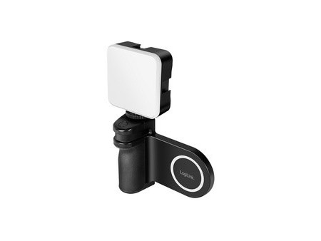 LogiLink Poignée magnétique pour smartphone avec lampe LED