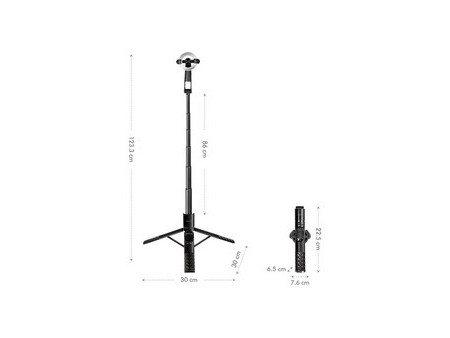 LogiLink Perche à selfie magnétique BT 5.0, bluetooth