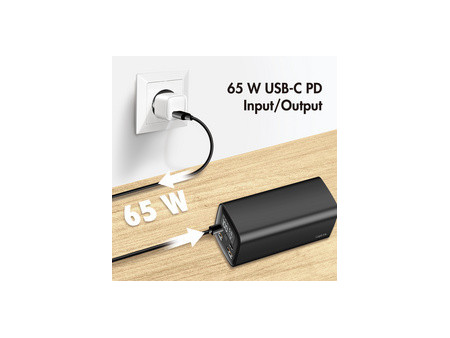 LogiLink Powerbank avec écran, 20.000 mAh, noir