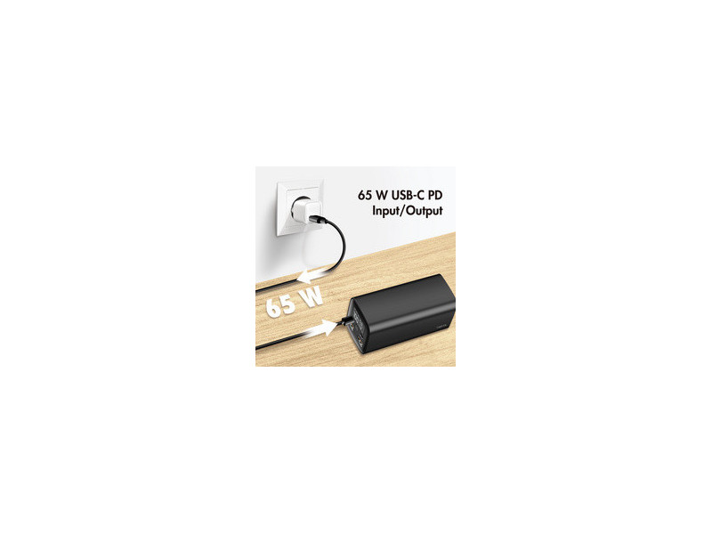 LogiLink Powerbank avec écran, 20.000 mAh, noir
