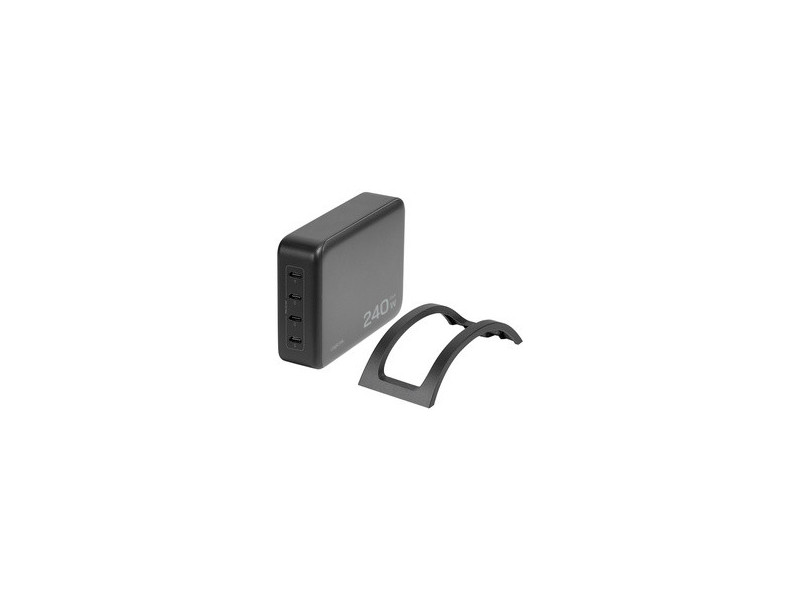 LogiLink Chargeur de bureau USB-C, 4 ports, GaN, 240 W