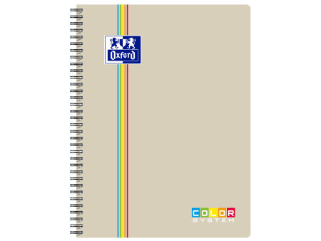 Oxford Cahier reliure intégrale COLOR SYSTEM, A4+, seyès