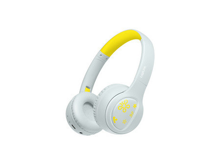 LogiLink Casque audio BT 5.4 MUSIC BUDDIES, bleu clair/jaune