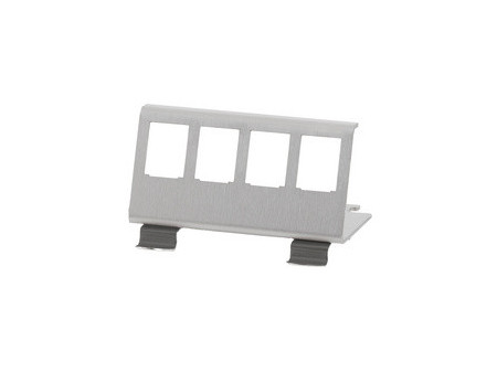 LogiLink Support de fixation pour 8 modules Keystone, inox