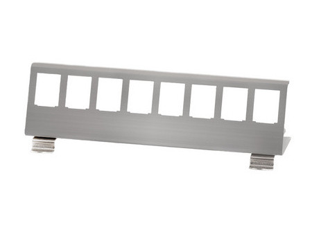 LogiLink Support de fixation pour 8 modules Keystone, inox