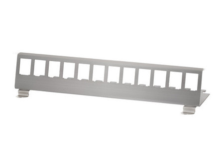 LogiLink Support de fixation pour 12 modules Keystone, inox