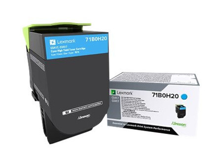 LEXMARK High Yield Cyan Toner Cartridge 71B0H20