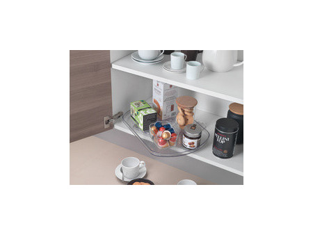 metaltex Plateau tournant Loop, plastique, transparent