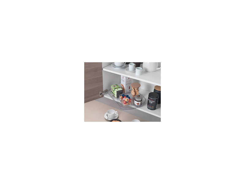 metaltex Plateau tournant Loop, plastique, transparent
