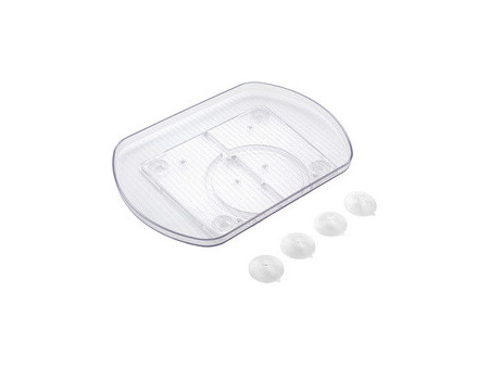 metaltex Plateau tournant Loop, plastique, transparent