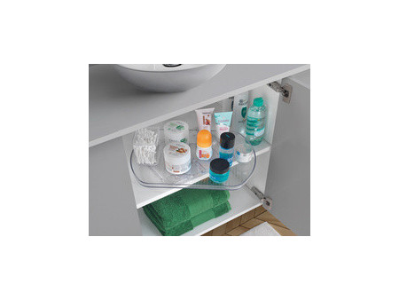 metaltex Plateau tournant Loop, plastique, transparent
