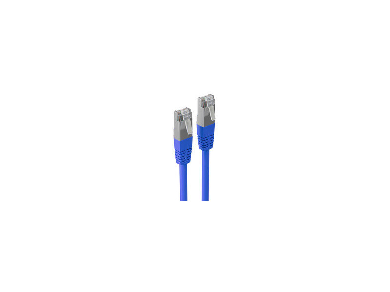 shiverpeaks Cable patch BASIC-S, cat. 6, S/FTP, 0,25 m, bleu