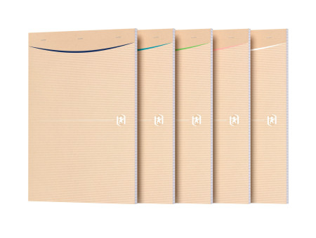 Oxford Bloc-notes Touareg, A4, quadrillé, 80 feuilles, Kraft