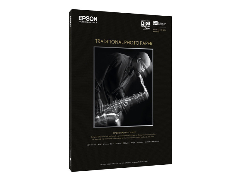 EPSON Pap Photo Traditionnel 330g 25f C13S045051