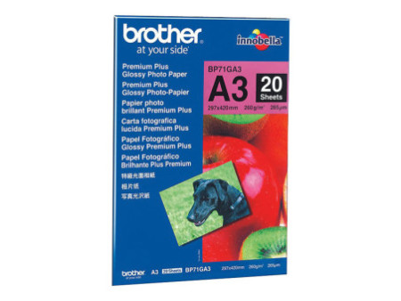 BROTHER Papier brillant A3 20 f BP71GA3