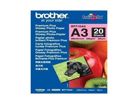 BROTHER Papier brillant A3 20 f BP71GA3